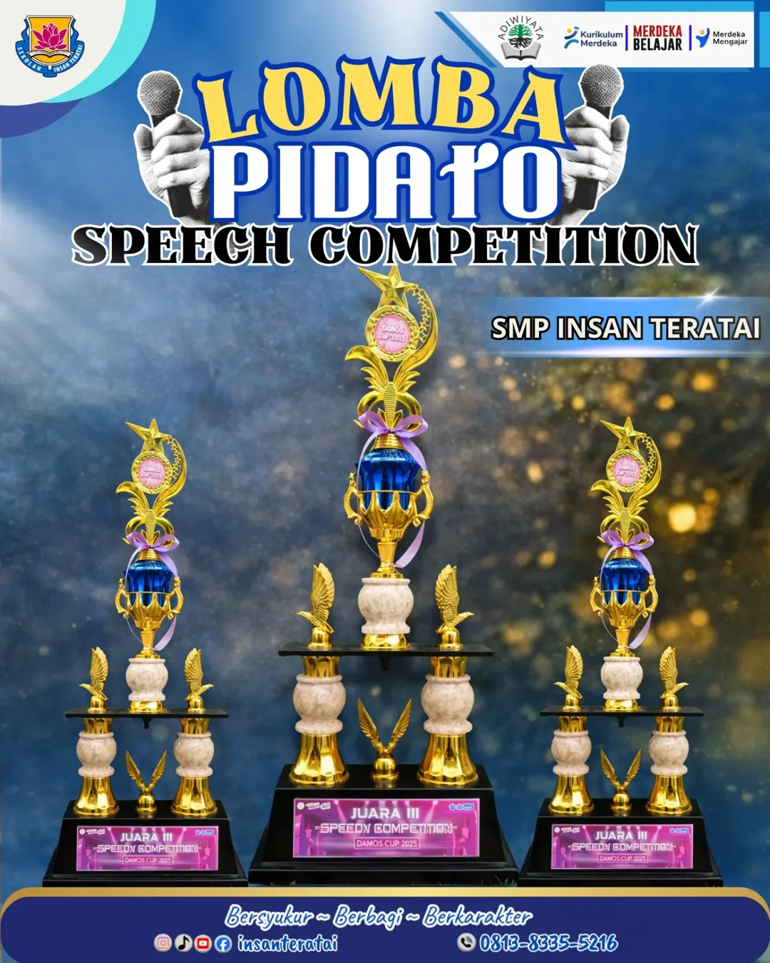 Juara 3 Lomba Pidato Speech Competition – Damos Cup 2025